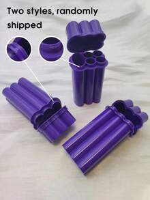 1pc With Lighter Storage, 4-Slot Holder, Portable Design (Box Packaging), Back To School Supplies - green - 查看 6