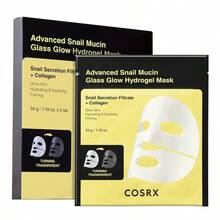 SLAWAdvanced Snail Mucin Glass Glow Hydrogel Face Masks Skincare 3 EA Collagen Face Mask Travel Essentials Overnight Face Mask Korean Skin Care Stocking Stuffers For Women - 蝸牛黏液 - 查看 1