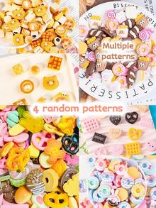 4/8/20PCS Cute 3D Cartoon Patch, Cream Glue Goo Ka Mobile Phone Case Diy Material Small Accessories, Comes With A Roll Of Dot Double-Sided Tape,Girls Handmade Set With Hairpin Pencil Case Girl Heart Stickers Stickers Decorative Small Patterns Scrapbook Supplies Funny Stickers Laptop Stickers Kindle Phone Stickers - Random Food Patterns - View 15