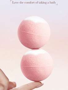 2个玫瑰泡泡浴球，深层清洁身体去角质泡澡球 - 彩色 - 查看 2