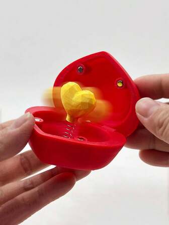 Överraskningspresentask i hjärtform, popup-överraskningspresentask för alla hjärtans dag, rolig skämtask, perfekt för vänner, lärare, mammor och flickvänner, unikt kontorsbord och heminredning