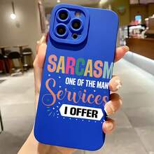 2026 nueva funda de teléfono esmerilada, funda de teléfono sarcasmo, uno de los muchos servicios que ofrezco, diseño impreso para iPhone 17 15 14 13 12 11 Pro Max Se  Galaxy S23 S22 S21 S20 serie A, protector de teléfono, funda de pareja, regalo para él y ella, regalo de San Valentín, regalo de cumpleaños - Blanco antiguo - Ver 4