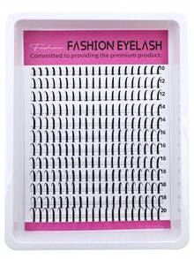 240pcs Cartoon Style Spiky Eyelash Clusters, Anime Eyelash Clusters, Spiky Individual Eyelashes 10-20mm Length, DD/D Curl, Fairy Style Individual Eyelash Clusters, Natural False Eyelashes - D - 查看 2