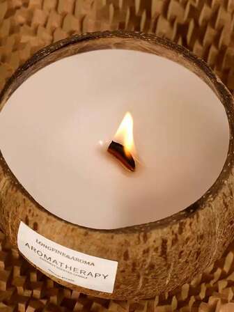 Coconut Shell Scented Candle, Hand-Crafted Premium Home, Sleep, Birthday, Niche Fragrance Gift, Candle, Candles, Gifts, Ornaments, Decorations