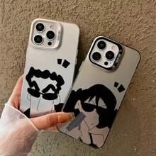 Edgy Cool Cartoon Sunglasses Phone Case For  16/15/14 Pro Max | Bold Retro Vibe Shockproof Cover - Blanco - Ver 3