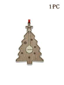 LICVIC Custom Christmas Decorations, Personalized Christmas Tree Decorations, Customized 1-7 Names Ornaments, Customizable Christmas Decor, Diy Ornaments, Christmas, Living Room Decor, Outdoor, Garden, Double-Layer Wooden Pendant, Christmas Crafts, Room Decor, Mom, Dad, Family,Elegant Living,Artful Living - Style a - View 19