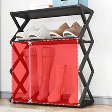 4-Tier Collapsible Shoe Rack, Space-Saving Vertical Shoe Organizer Suitable For Closet, Hallway, Entryway And Bedroom