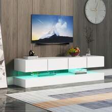 Television Stands & Entertainment Centers - White - View 1