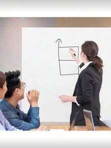 1 Roll Whiteboard Wallpaper Board - Removable/Surface Safety Board, Suitable For Walls, Doors, Glass - Easy To Peel Off Application, No Residue, Smooth Writing Surface, Suitable For Home, Office, Classroom - Educational Learning Board, Suitable For Adults, Presentations, Courses - Space Saving Whiteboard Panel - Compatible Board And Marker Pen - Ideal For Bulletin Board And Decorative Purposes, Classroom Whiteboard