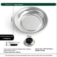 Magnetic Parts Bowl Square Magnetic Tray Automatic Screw-Retaining Suction Cup For Automotive Nut, Bolt, And Screw Parts Storage Tool - Super Strong Magnets, Thickened Tray, Multiple Sizes And Shapes Available, Suitable For Nuts, Bolts, Screws, And Hardware Storage, Tools, Work Tools, DIY Tools, Toolboxes, Storage, Accessories, Organization Carts, Storage Boxes, Organization, Christmas, Men's Tools, Gifts
