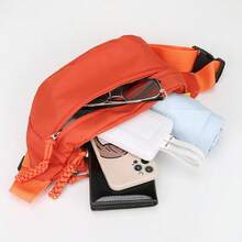Belt Bag,Fanny Packs For Women,Sport Bag Waist Bag Fanny Pack For Mobile Phone For Running For Hiking For Cycling For Exercise Nylon Fashionable Casual Minimalist For Men For Women For Student - Màu Hồng Tươi - Xem 3