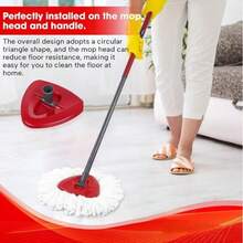 Replacement Heads For O-Cedar/ Spin Mop,Rotating Triangular Mop Head Cover, Base Parts, Household Cleaning Accessory Tools,Dust Cleaning Crevice Dust Duster Replacement Cloth Cover Accessories - Multicolor - View 8