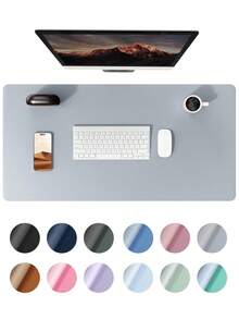 1 Buah Pelindung Meja Kantor Kulit PU, Alas Kantor, Alas Mouse Besar, Kertas Penyerap Tinta Kulit PU Anti-Selip, Alas Meja Laptop, Alas Tulis Tahan Air untuk Kantor dan Rumah - MultiWarna - View 34