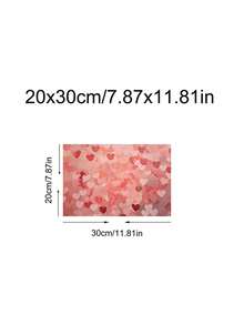 1件情人节红粉爱心印花情人节墙饰复古情人节装饰浪漫墙画情人节礼物送给她艺术品，卧室装饰，办公室装饰，宿舍装饰，墙饰，家居装饰，房间装饰，帆布墙画，海报，带框墙画，可选画框 - 彩色 - 查看 23