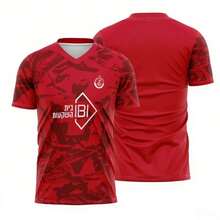 Camiseta deportiva de manga corta de secado rápido para hombre y mujer, Hapoel Tel Aviv Football Club, verano 2026 - 3DDUANX01606 - Ver 5