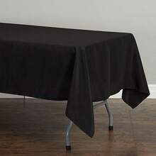 LinenTablecloth 152,4 cm x 259,08 cm poliéster Mantel Rectangular(Negro) - Multicolor - Ver 3