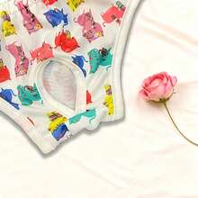 1pc Dog & Puppy Diaper - Cat Pattern Pee Pad, Comfortable & Snug Design, Easy To Clean & Reusable, Suitable For Maltese, Chihuahua, Poodle And Other Small Dog Breeds - Pink - View 6