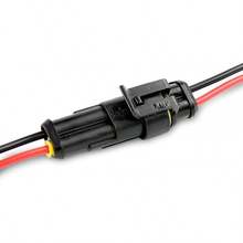 Nilight GA0007 1 2 Pines 16AWG, Cable Impermeable Serie de 1,5 mm Conector Terminal, Paquete de 5 - 2 pines - Ver 8