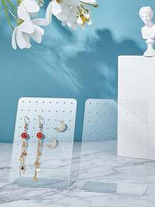 120-fack smyckesorganisatör örhängen örhängen displayställ örhängen hänge hållare halsband display ställ tillbaka till skolan - Multifärgad - Visa 3