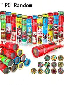 1/6/12件装旋转万花筒，魔术图案派对玩具，趣味拼图游戏，派对礼品，男孩礼物，节日礼物，生日礼物，课堂奖品，适合嘉年华奖品，圣诞节，万圣节，圣诞礼物，万圣节礼物，生日礼物 - 彩色 - 查看 13