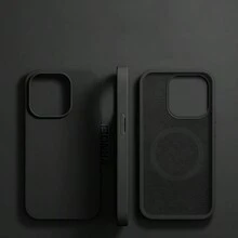 VRNOEI 豪华磁吸无线充电器外壳适用于 16 14 13 12 11 15 17 Pro Max 带绒布适用于 17 AIR 14 15 16 Plus 手机保护套配件 - 黑色 - 查看 18