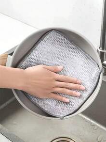 30pcs Magic Cleaning Cloth Thickened Double -Sided Metal Steel Wire Rags Kitchen Dish Pot Washdishing Cloths Towel Clean Tools