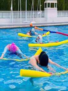 40~200cm Multi-Color Foam Pool Noodle, Long Hollow Foam Swim Stick, Flexible Buoyancy Pole For Swimming, Floating And Pool Party Ambiance, Beach Accessories, Water Sports Equipment, Holiday Decor - 彩色 - 查看 3