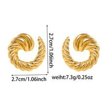 1 Bộ Hoa tai thời trang dành cho nữ, nhiều loại đinh tán bằng thép không gỉ bất đối xứng với các thiết kế về sinh vật biển như hoa, sao biển, vỏ sò, Hoa tai sọc có kết cấu ít gây dị ứng - Trang sức cho đám cưới, tiệc tùng, lễ hội, Giáng sinh, Ngày lễ tình nhân, Ngày của mẹ, Thích hợp để đeo hàng ngày và sự kiện - Vàng - Xem 16