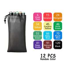 12-262 Colors Alcohol-Based Markers, Vibrant & Long-Lasting, Suitable For Coloring Art, Adult Coloring Books, Chisel Tip, Halloween/Thanksgiving/Christmas Gifts, For Painting, Sketching, Comic Design, School Supplies - Multicolor - View 11