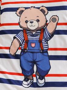 3件套可爱卡通熊长袖四季连脚婴儿连体衣 - 彩色 - 查看 7