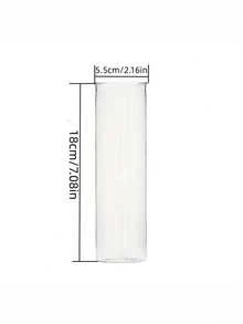 The Plastic Cylindrical Vase Set With High Transparency Is Suitable For Party Home Decoration, Wedding And Baby Baptism, Christmas And Valentine's Day Decoration Vases, And Festival Gifts - Clear - View 3