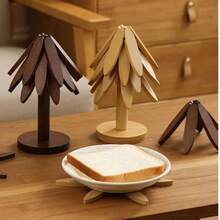 1个 - 竹制隔热垫，耐热防烫。可用作餐垫、锅垫、杯垫、砂锅垫、煎锅垫，也可作为厨房台面装饰（胡桃木色/原木色） - 彩色 - 查看 8