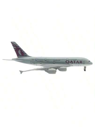 2025 New - Alloy Qatar A380 Aircraft Model Ornament, Static Airplane Model, Retractable Landing Gear, Airbus A380 Model | Qatar Airways Replica, Alloy Die-Cast Ornament, Holiday Gift - Birthday Gift - Gift - Perfect Gift - Gift