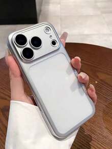 17 Pro Max Case, Slim Transparent Matte Hard Protective Cover With Camera Lens Protection Compatible With IPhone 17 Pro, Minimalist Design, Suitable For Men And Women - Silver - View 3