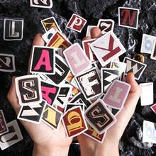 52pcs/Set Vinyl Removable Alphabet Stickers, Waterproof Customizable Decals For DIY Crafts, Mailbox, Scrapbooking, Tumblers And More, Colorful Lowercase ABC Letters Stickers