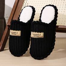 Women's Plus Size House Slippers, Couple Plush Slippers, Indoor Home Slippers, 5 Color Options, EVA Sole, Soft Fluffy Indoor Slippers, Suitable For All Seasons, Spring And Autumn, Valentine's Day Gift Insulation, Galentines, Puppy, Carnival