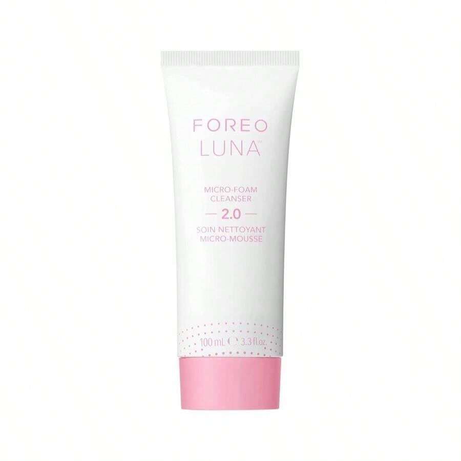 FOREO LUNA Micro-Foam Face Cleanser 2.0 - Exfoliating Face Wash - Pore Minimizer - All Skin Types Facial Cleanser - Travel Size - Vegan - Facial Skin Care Products With Vitamin E - 3.3oz - ColorC - 查看 1