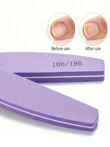 10/5/1pc Purple/Pink Multi-Size Sponge Nail File Set, Soft Sponge Nail Polishing, Easy To Grip, For Filing And Polishing Nails - Multicolor - View 7
