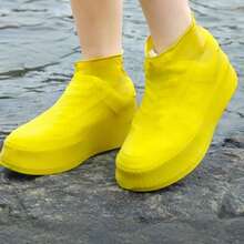 可重复使用防水防滑加厚乳胶鞋套，耐用雨鞋保护套，男女通用保暖，适合闺蜜节、宠物派对、嘉年华等场合。