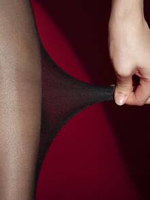 1双女士舒适高腰弹力黑色紧身裤 - 优雅、防勾丝、百搭时尚紧身裤，适合各种场合，休闲穿着 | 高腰紧身裤 - 黑色 - 查看 4