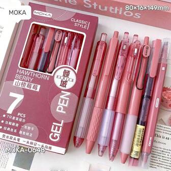 ST Retractable Ballpoint Pen Assorted Set, Quick-Drying Ink Pens For Students, Black