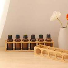 1pc Wooden Essential Oil Display Rack, Wooden Base Stand, Essential Oil Storage Rack, 1/2/3 Tier Wooden Base Frame - Multicolor - View 9