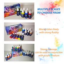 22 Colors + 2 Thinners / 12 Colors + 2 Thinners / 6 Colors + 1 Thinner,20ml(0.67oz),Air Brush Painting Set Acrylic Ready To Spray, Air Brushes Paint,Water-Based Airbrush Paint Set For Metal,Plastic,Canvas,Wood,Air Brush Paint Kit