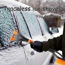 A 2-In -1 Snow Brush And Ice Scraper, Suitable For Car SUV, Telescopic Snow Removal Tool, With Ergonomic Foam Handle, Windshield Ice Scraper And Snow Brush Combination, Suitable For Winter Car Care, Vehicle Maintenance, Car Cleaning Accessories, Compact Design, Lightweight Tool, Sturdy Structure, High-Quality Scraper, Car Owner, SUV Driver,