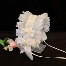 1件原创手工洛丽塔蕾丝蝴蝶结加厚发箍，新款甜美可爱，适合节日派对、奇装异服、美妆装饰，也适合假日庆典、旅行、各种派对和聚会。女士发饰，优雅发带