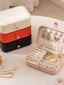 1个首饰收纳盒：可立即整理戒指、项链、手表和其他首饰。Bluelander 首饰盒。 - 彩色 - 查看 7