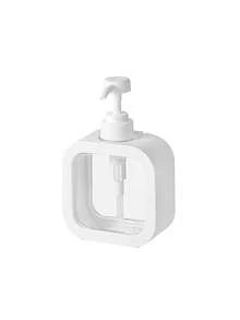 1pc/2pcs-300ml/500ml Transparent Dishwashing Soap Dispenser, Bathroom Hand Soap Dispenser - With Anti Rust Pump, Suitable For Kitchen Sink, Bathroom,/White Decorative Frame Transparent Square Soap Dispenser Can Be Refilled And Reused Repeatedly - White - View 7