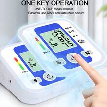 Monitor portatile per la pressione sanguigna al braccio, sensore di pressione, monitor della pressione sanguigna, apparecchio per la misurazione automatica della pressione, tensiometro digitale, bracciale per il braccio superiore, monitor della pressione sanguigna elettronico, sfigmomanometro, tonometri