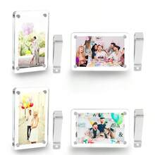 Vertical Sun Visor Photo Clip (Suitable For Film), Personalized DIY Photo, Car Decor, Couple Photo, Pet Memorial Photo Frame Clip - White [suitable for  Photo Paper Without Cutting] - View 4