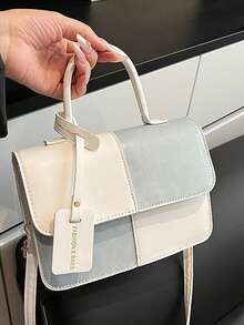 Milky White Minimalist Handbag! Elegant High-End Vibe, Versatile Tote & Crossbody Design